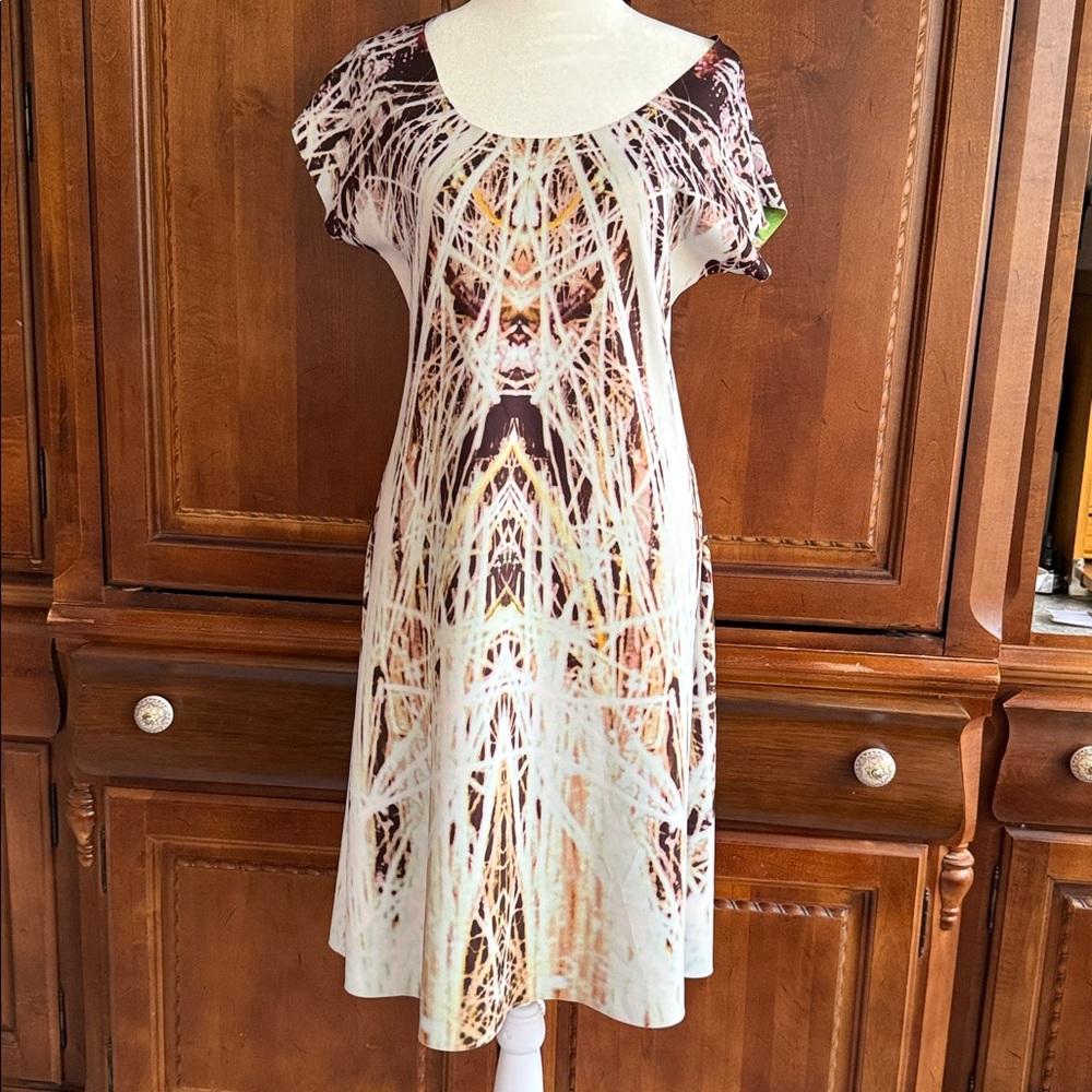 Pop Multicolor Reverible Geometric Mini Dress - Picture 3 of 5